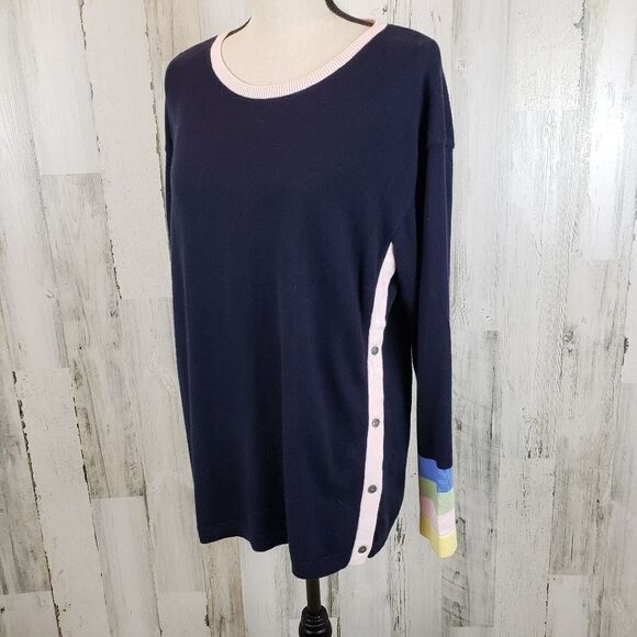 Talbots Side Striped Sweater Sz M - Picture 3 of 6